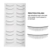 Unbranded 10 Pairs Practice Eyelashes False Lashes For Eyelash Extension