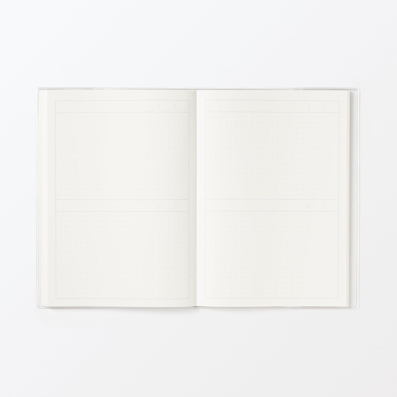 MUJI - Cuaderno de calendario sin fecha, mensual/diario, A5, mensual,