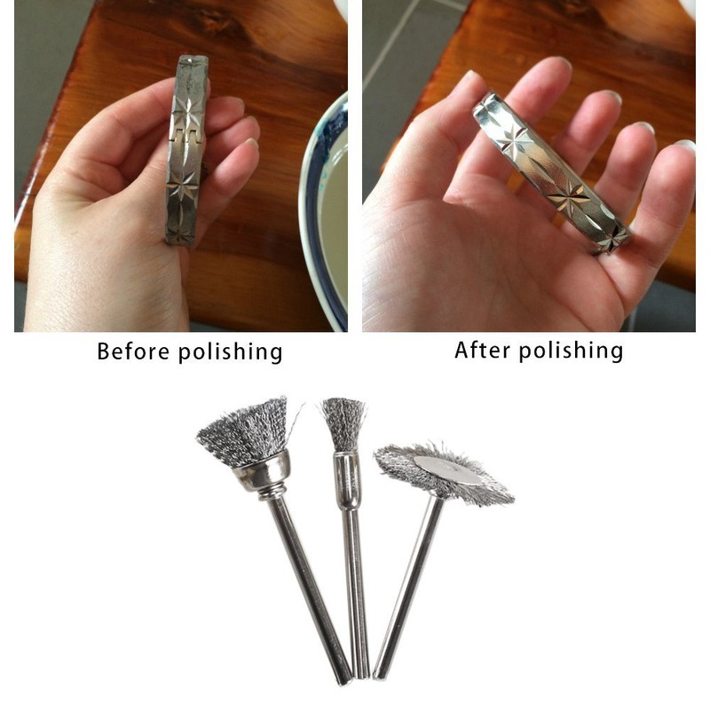 Rocaris 45PC Wire Brushes Set Steel Wheel Brushes Accessories for