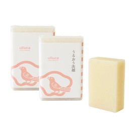 ulluca Soap Studio KURIYA Moisturizing Facial Cleanser, 2 Pieces, 3.5 oz (100 g) x 2 (Soap/Natural Essential Oils/Aroma/Additive-free/Dry Skin/Sensitive Skin/Hypoallergenic/Solid/Natural Materials/Skin-friendly)