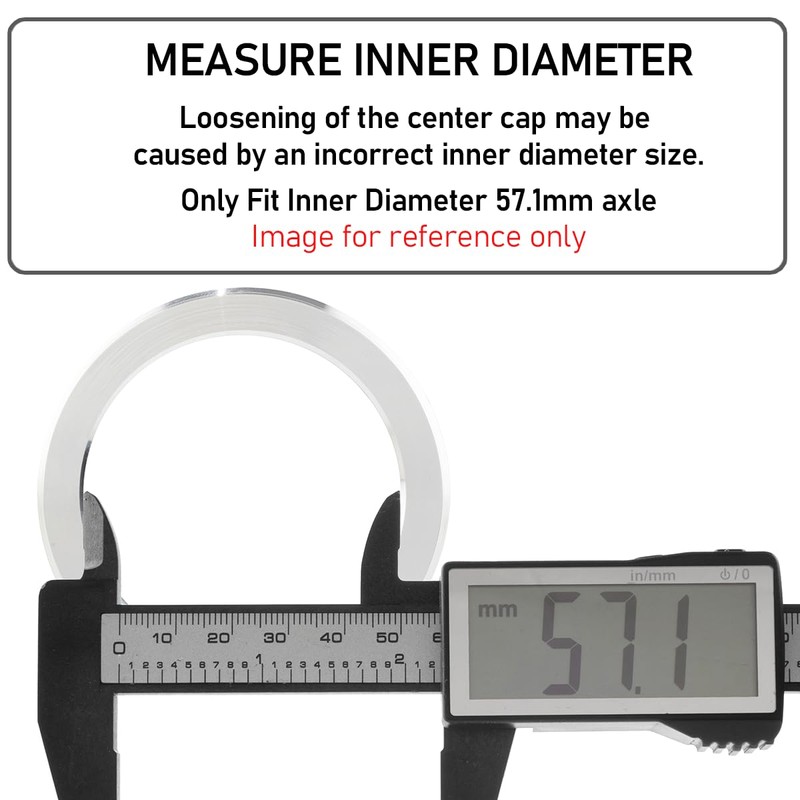 RhinoTuning 4 x centring rings, diameter 74.1 mm, diameter 57.1