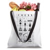 Chess Player Pieces Set Futuristic Checkmate Wireframe Tote Bag
