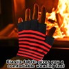 EKSMA 4 Pairs Fingerless Gloves Unisex Half Finger Gloves, Winter