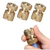 ViLiyDuo Pack of 4 brass hose connectors, garden hose, quick