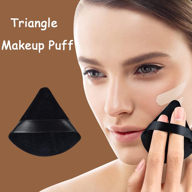 9 pcs Powder Puff Face Makeup Sponge:Powder Puff Face Triangle