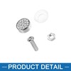 A ABSOPRO Bling Car License Plate Fasteners Screws Caps Covers