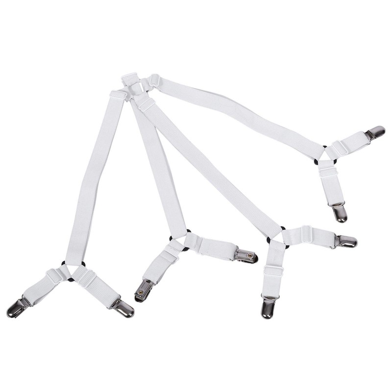 Fdit Bed Sheet Holder Straps High Elastic Band Adjustable Bedding
