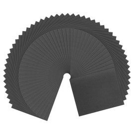 HARFINGTON 50pcs Sandpaper 1200 Grit 9 x 11 Inch C-Weight Backing Silicon Carbide Abrasive Wet Dry Sanding Sheets for Wood Finishing, Metal Sanding, Automotive Polishing