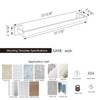 Bagnolux 22 Inch Chrome Bathroom Accessories, Polished Chrome Towel Rack