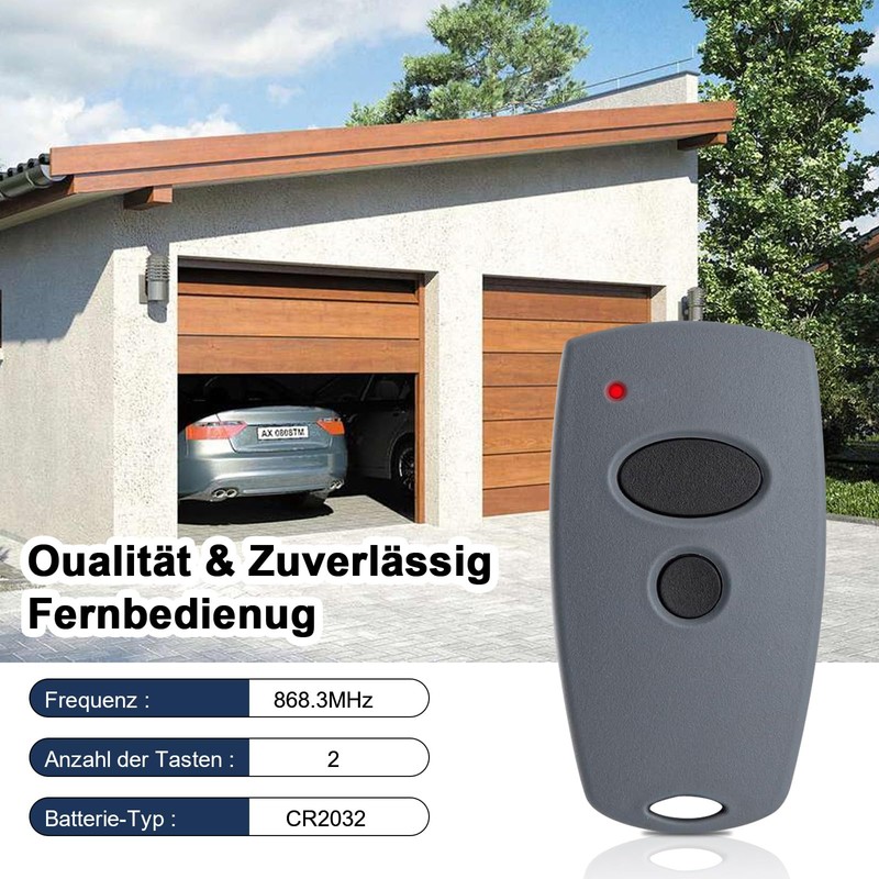 868.3MHz Garage Door Opener Handheld Transmitter for Marantec, 2 Channel