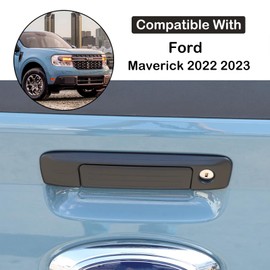 Aunginsy Car Tailgate Handle Cover Kit Compatible with Ford Maverick 2022 2023 Car Tailgate Handle Cover Trim Frame Tailgate Handle Scratch Protector Films Rear Handle Cover ABS Exterior Accessories