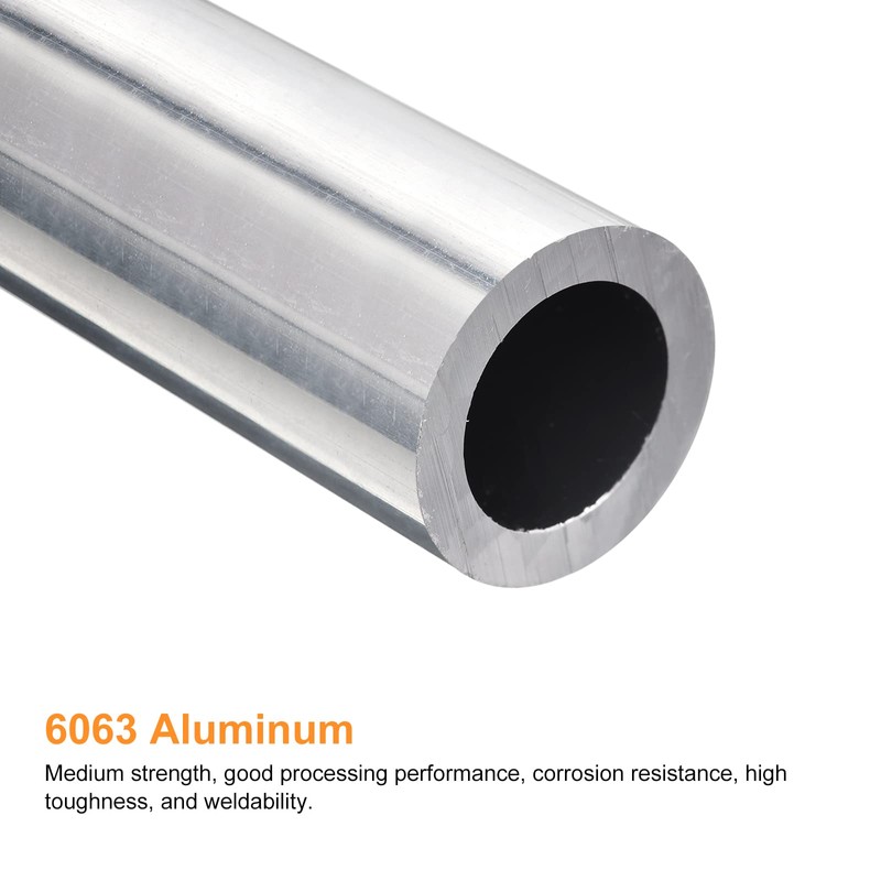 sourcing map Pack of 2 6063 Aluminium Tube, 13 mm