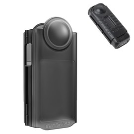 CERFFOOL Lens Cover for Insta360 X4 Plastic Protective Cage Lens Cover Anti-Scratch Action Camera Accessories (Black), black