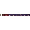 SoliVisk Men's Classic Navy Waterfowl Leather Tab Belt (Duck, Navy,