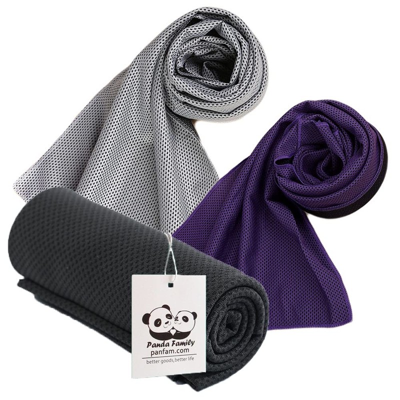 panda family Cool Towel, Cooling Towel, Cooling Towel, Water Cool