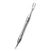 FERYES Cuticle Pusher with Fork, 2-in-1 Cuticle Trimmer Nail Care