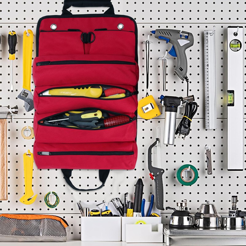 W WINTMING Tool Roll Bag, Tool Bag Organizer, Tool Carrier