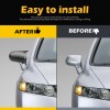 JMTBNO Pair For Honda Civic 2006~2011 Rearview Side Mirror Cover