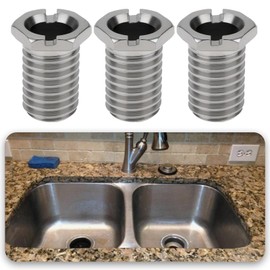 EMSea 6 Pieces Kitchen Sink Basket Strainer Screws 1.15cm x 2cm Sink Basket Screw Stainless Steel Hollow Screws for Strainer Basket Valves, Strainer Plugs, Sink and Kitchen Drains