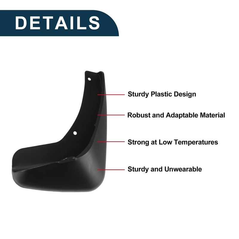 TUCKBOLD Mud Flaps Splash Guards for Toyota Avalon 2007-2011 Front