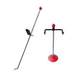 Lonshenno 13.8” Steering Wheel Holder Alignment and 30” Brake Pedal Depressor Tool Accelerator and Clutch Pedal Four Wheel Alignment Kit Tool