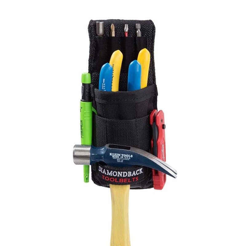 The Diamondback Bossman Compact Tool Pouch, Black | Holds Utility