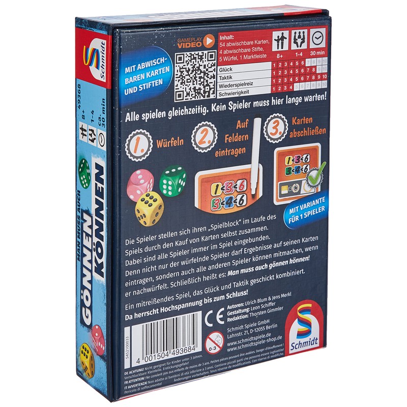 Schmidt Games, dice games, Colourful