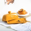 Bicuzat Ceramic Butter Dish with Lid Butter Keeper Butter Plate