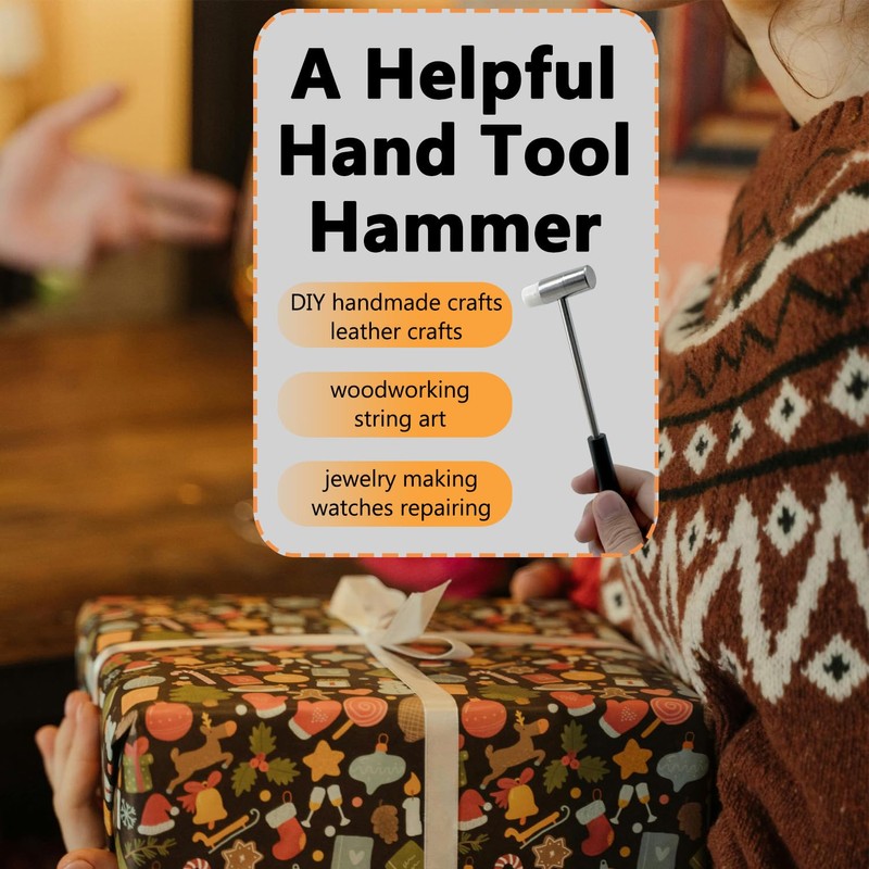 Lightweight Hammer for Home Project, Small Hammer for Jewelry Making,
