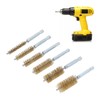 Brass Wire Bore Cleaning Brush Set - 6 Pieces with