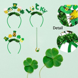HDKXBEJ St. Patrick's Day Accessories Set Headbands Hair Clips for Women Festival Accessories for Party Supplies (D)