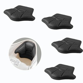 Shoe Blocking Pad, Prevents Shoes from Slipping, Adjustable Size, Heel Pad, Tongue Pad, Anti-Slip, Anti-Loose, Seal, Unisex, Freely Cut, 2 Pairs Included, Black (Thick)
