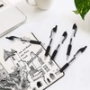 Gel Pens, 0.7mm Retractable Rollerball Pens Black ink Smooth Pens