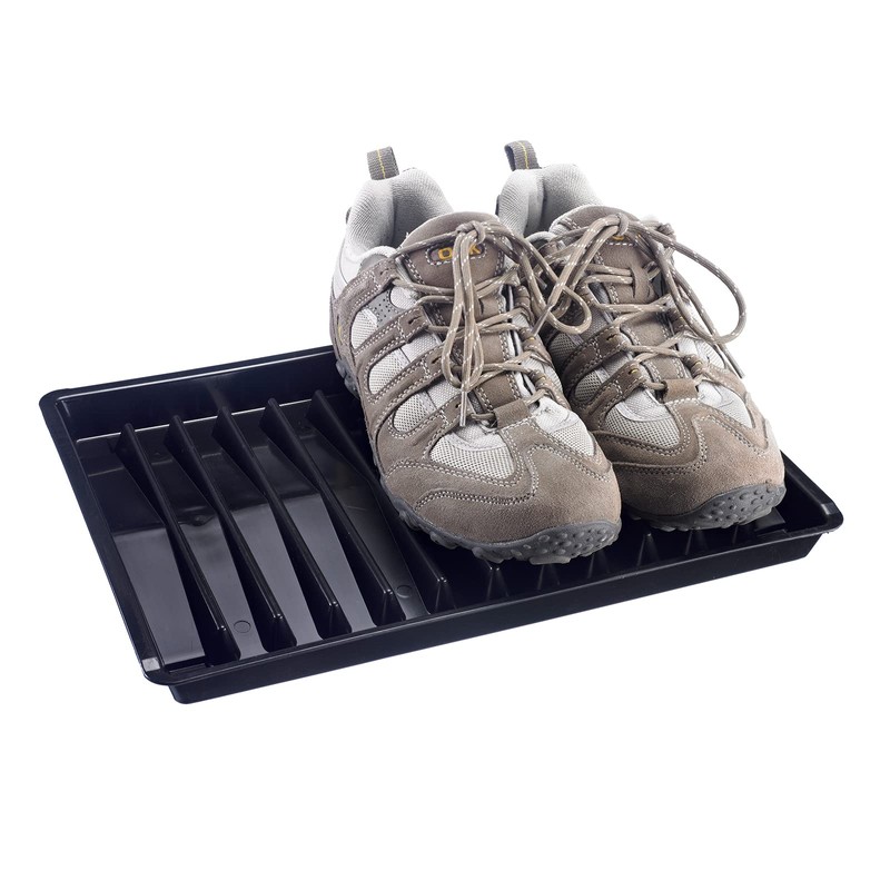 Westmark Shoe/Boot Tray, Black, 37.8 x 27.5 x 2.7 cm