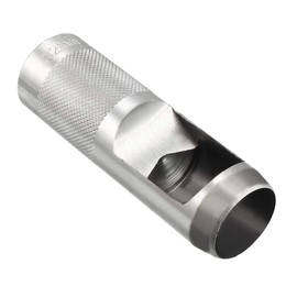 sourcing map Round Steel Leather Craft Hollow Hole Punch 32mm for Leather Belt Watch Band Gasket