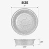 30-Pack 7" Round Aluminum Foil Pans with Clear Lids