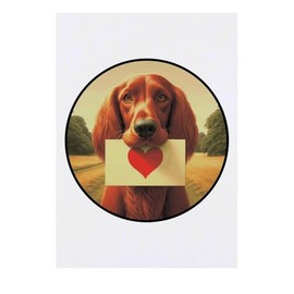 'Red Setter Love Note' Temporary Tattoo - Water Resistant, Skin-Safe, Non-Toxic Transfer (TO00084083)