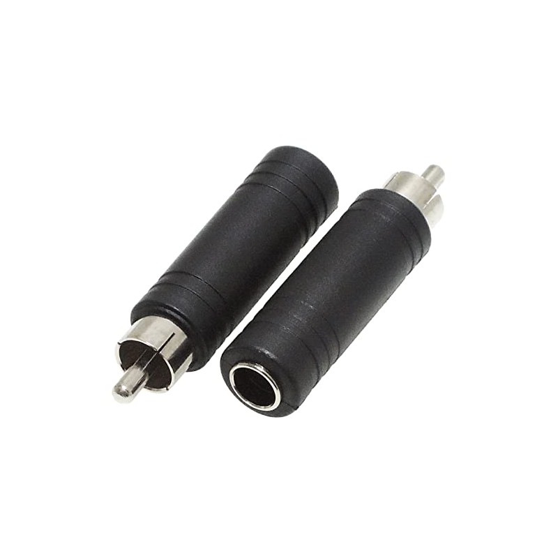 KAUMO 6.35mm Mono Phone Plug (Female) to RCA Pin Male
