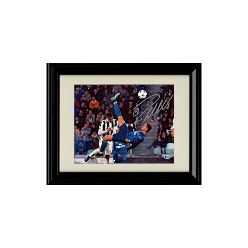 Generic Framed Ronaldo Bicycle Kick Goal Autograph Promo Print (Black