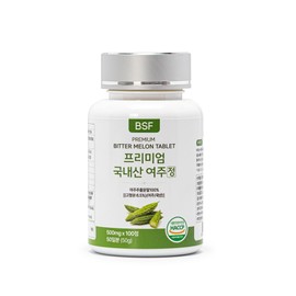 BSF Premium 100% domestic Yeoju tablets 500mg x 100 tablets, 2 bottles of Baekse Food for 50 days / BSF 프리미엄 100% 국내산 여주정 500mg x 100정 50일분 백세식품 2병