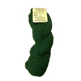 Candide Wool Yarn Christmas Stocking Knitting Kit (2oz / 107yd Replacement Yarn Skein, Dark Green)