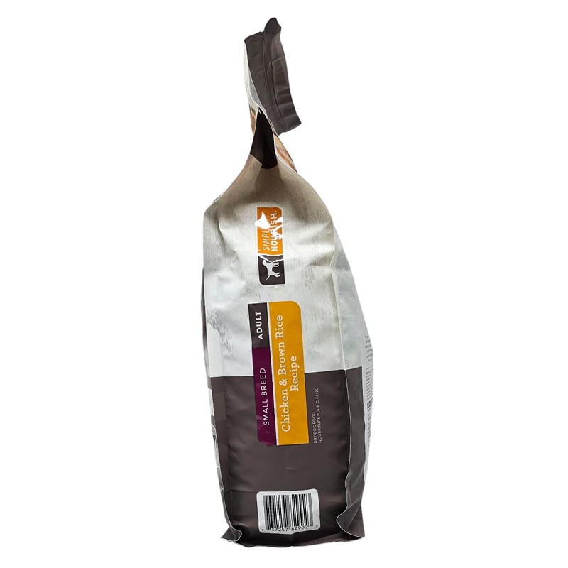 SIMPLY NOURISH Small Breed Adult Dog Food, Chicken and Brown
