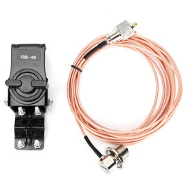 RB46 Mobile Car Antenna Mounting Bracket and Feeder Line TwoWay Radio Accessories 4.5m 14.8ft(RB46 )