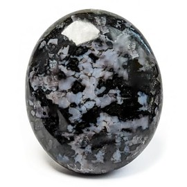 Eusice EUSICE - Gabbro Naturstein, Heilstein Spiritueller Fhrer, 100% Handarbeit & Handgefertigt, Ethischer & Hochwertiger Gabbro fr Wellness, Meditation, Yoga und Sammeln