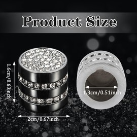 TOMALL Bling AC Vent Outlet Button Cover Compatible with Honda Civic 2022-2024 4 Pcs AC Air Vent Knob Outer Air Conditioning Ring Cap A/C Vent Outer Cover Trim Decoration Interior Accessories for Car