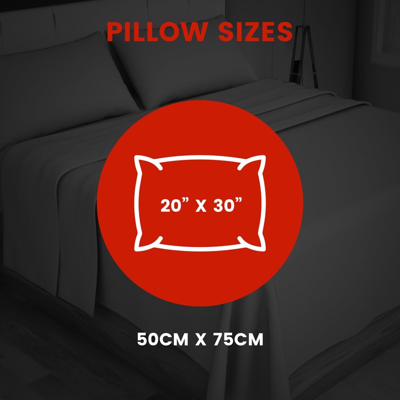 HOME ACE Non Iron Percale Standard Pillowcases 2 Pack White,