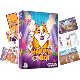 Musoka - Happy Corgi - Jeu de gestion de Main à Jouer en fnmille - Dungeon Crawler - Jeu de stratégie de 2 à 4 joueurs - Français - MSKCOR010224