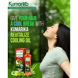 Kumarika Revitalize Cooling Oil 200ml: Noursishes, relaxes and cools with 100% Natural extracts, message and remove the stress with cooling relaxation