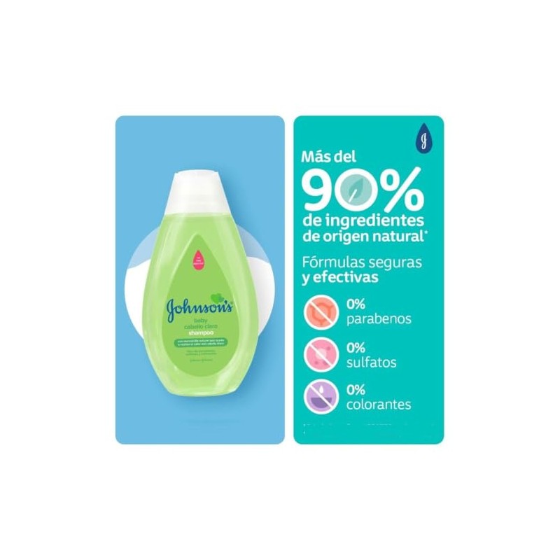 Shampoo Johnson’s Baby, Cabello Claro 200 ml