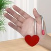 Gradleen Keyless Love Lock Single Heart Padlock,15PCS Red 3.5" 50mm
